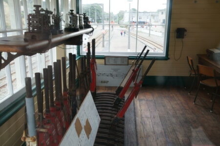 signal box controls -- Paekakariki Railway Station